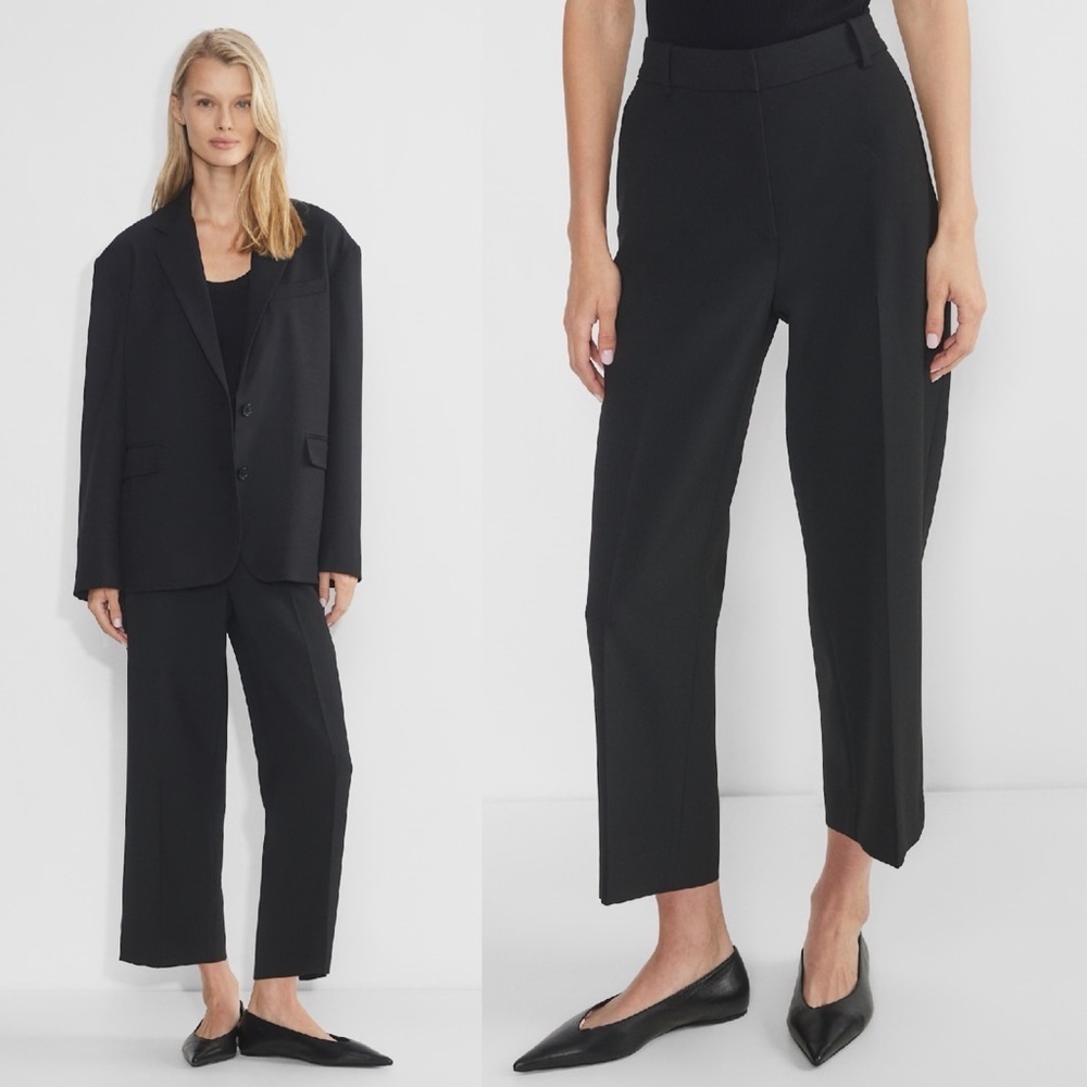 Artizia- Babaton Agency Cropped Pant (Re)ssential Black Size 8 High Rise Trouser